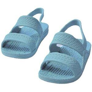 J-Slips Baby Aqua Blue Sandals With Textured Straps 4/5